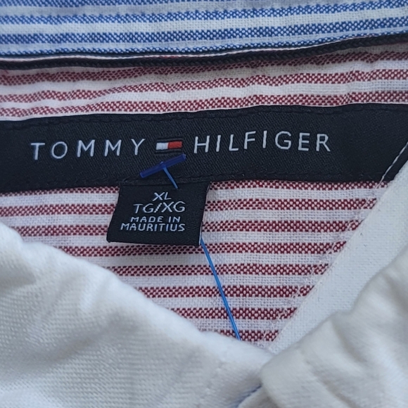 Tommy Hilfiger Men's XL Striped Regular Fit Long Sleeve Button Up Shirt. - Picture 5 of 7